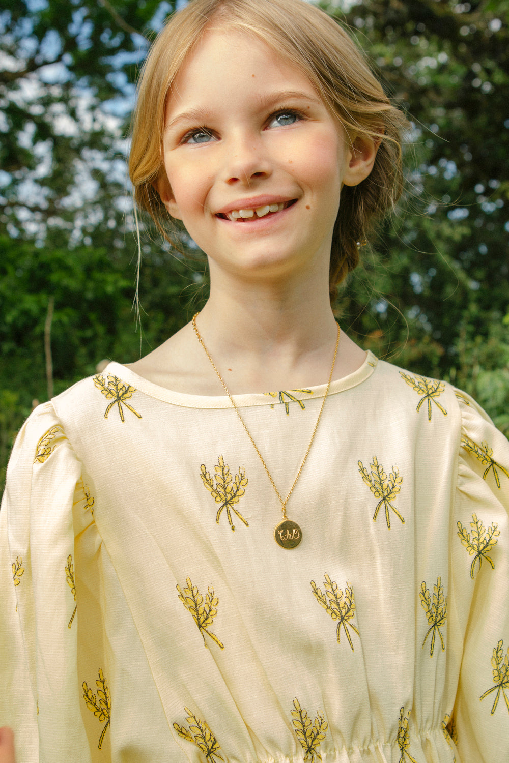 Swallow Dress Yellow Wheat Spikes