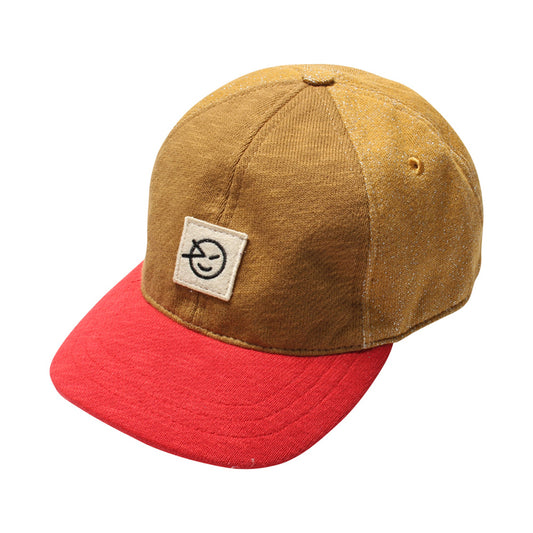 Badge Cap Red/Bronze