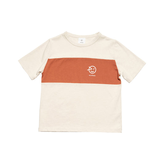 Wynken Cut Work Tee Ecru/Deep Coral