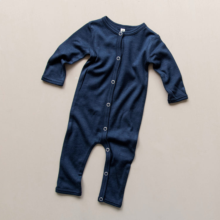 Nmploz Merino Wool Onesie Navy