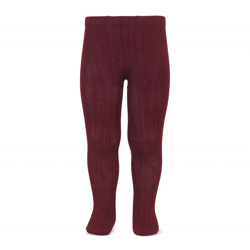 Condor Ribbed Tights - Burgundy