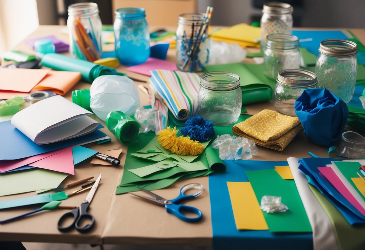 Popular Craft Using Material 5 Ways to Use Recycled Materials in Creative Crafts: Fun Projects for ...