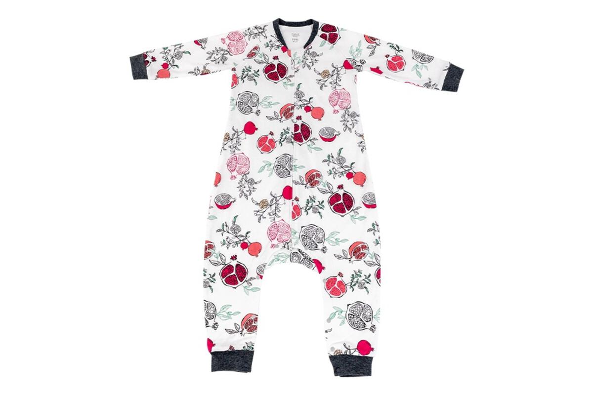 1.0 TOG Organic Cotton Long Sleeve Sleep Suit - Pompom