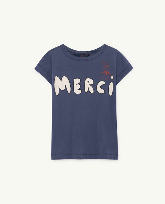 Hippo T-Shirt Blue Merci