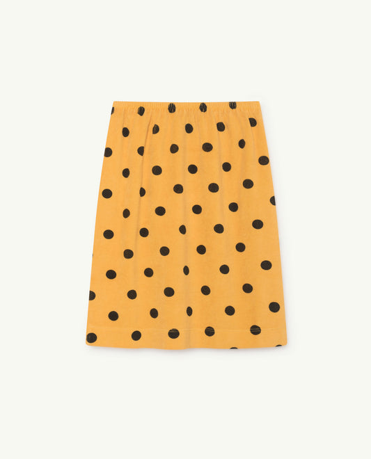 Kitten Skirt Yellow Polka Dots