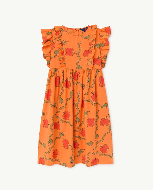 Otter Kids Dress Orange Apples & Snak