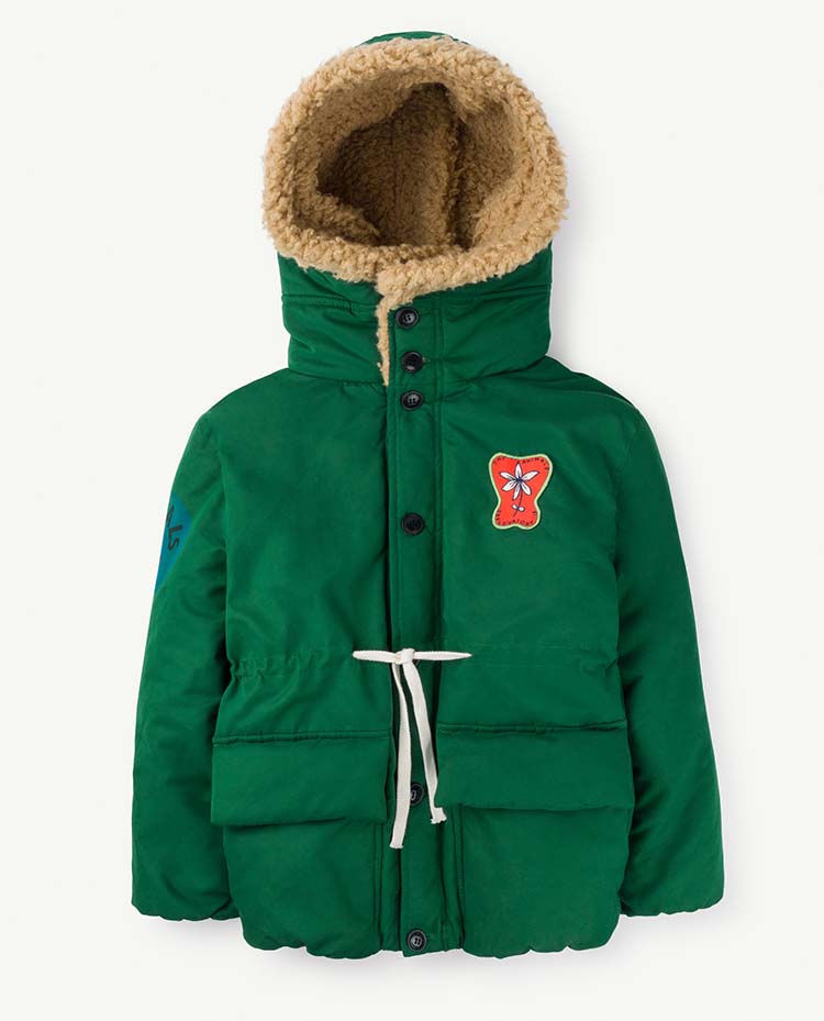 Calf Kids Jacket Green Animals