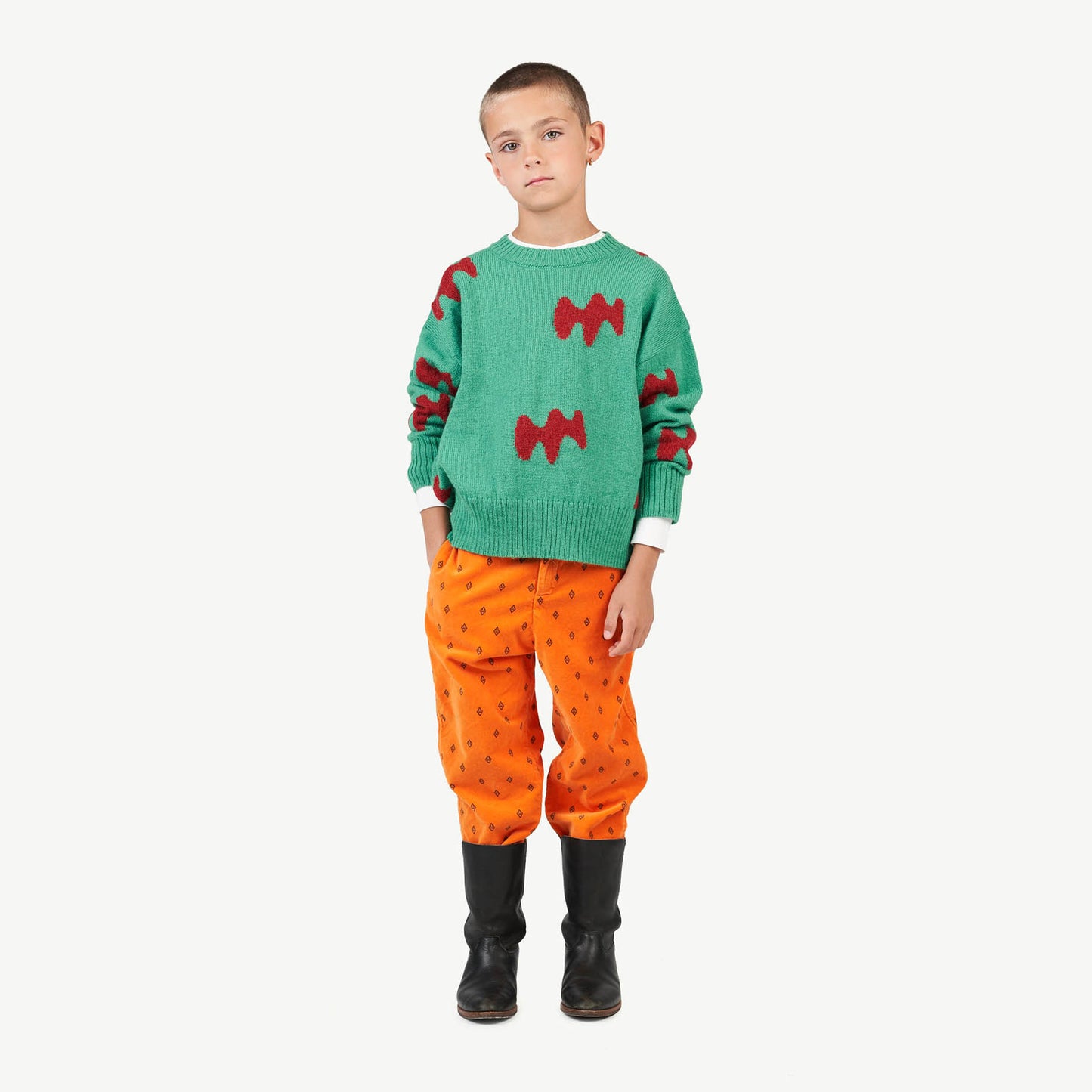 Raven Kids Sweater Green