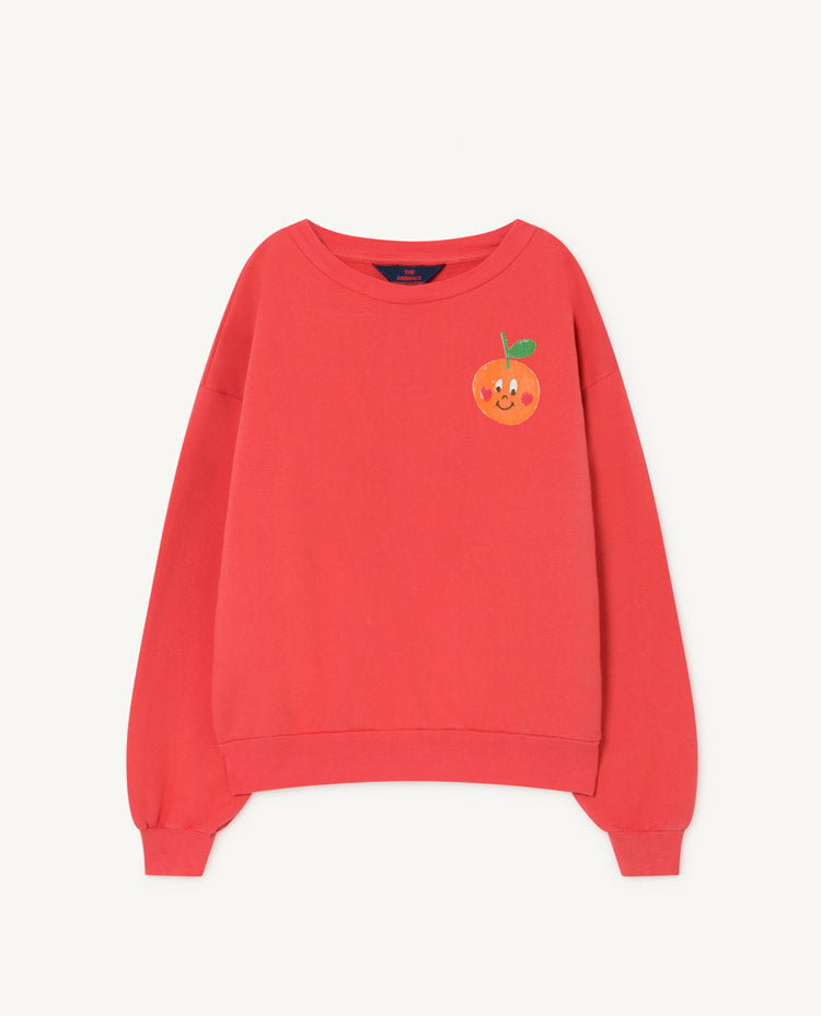 Bear Kids Sweatshirt Red Fruit