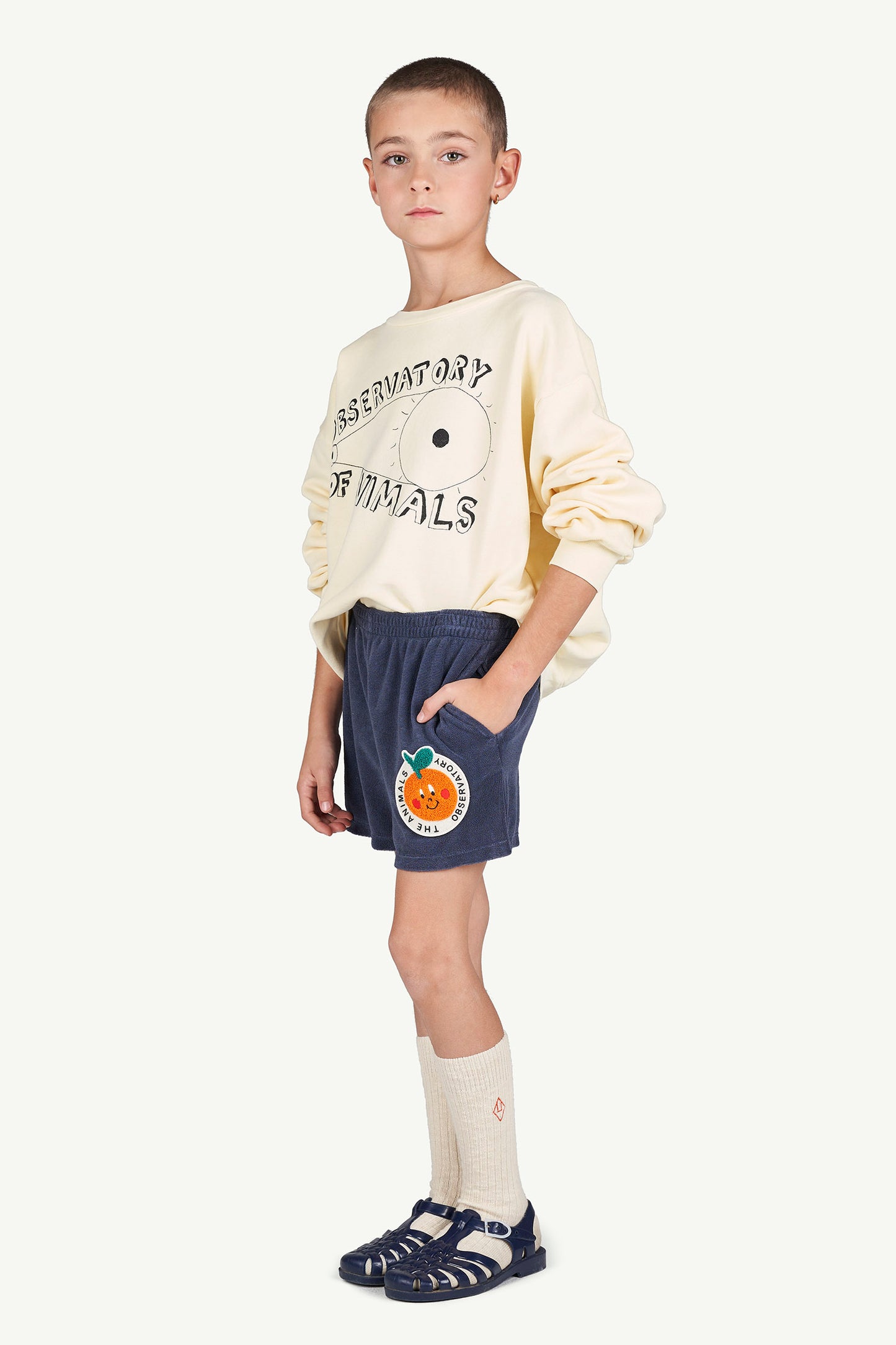 Bear Kids Sweatshirt Yellow Observatory