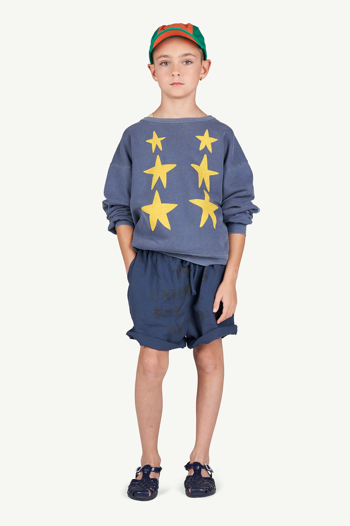 Bear Kids Sweatshirt Blue Stars