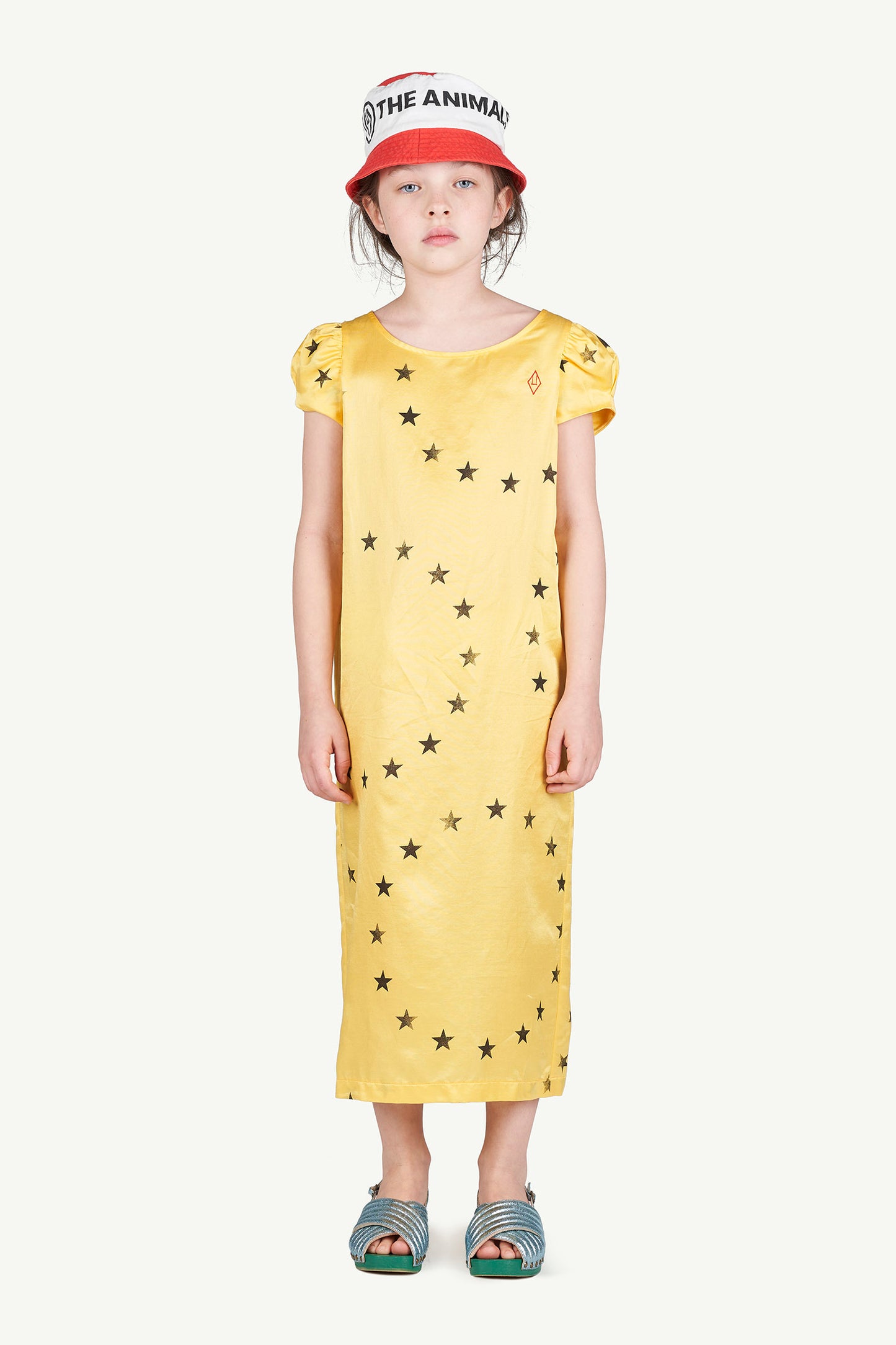 Giraffe Kids Dress Yellow Stars