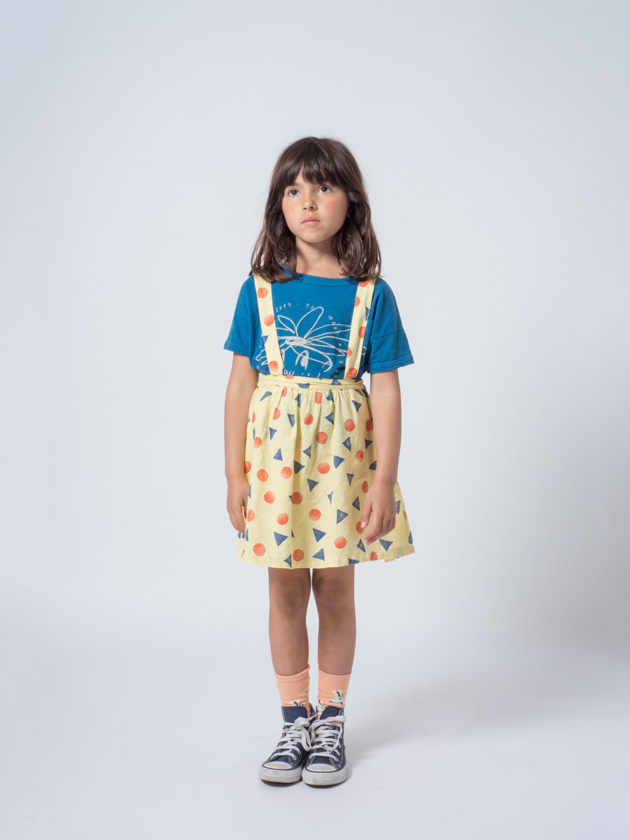 Bobo Choses Boy Daisy Short Linen T-Shirt