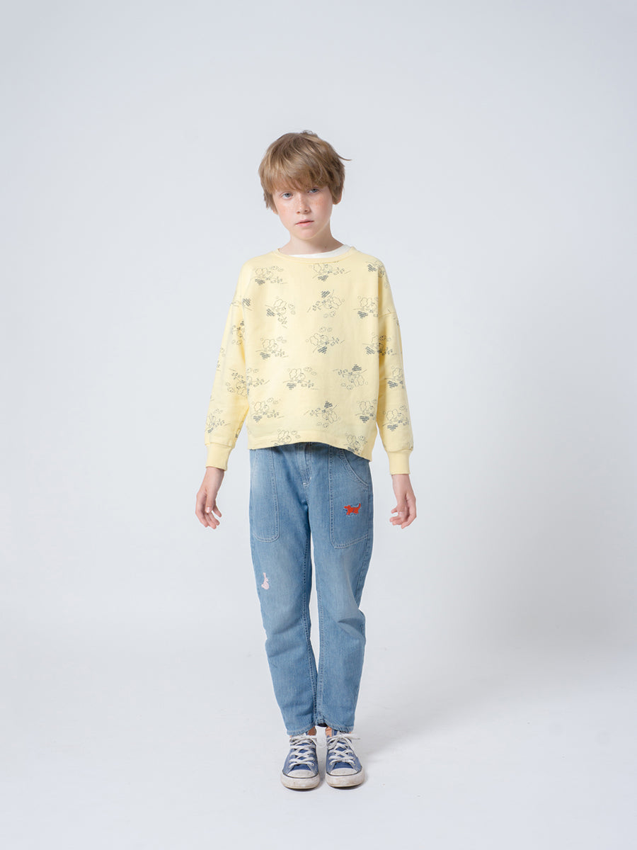 Bobo Choses Boy Tangerine Round Neck