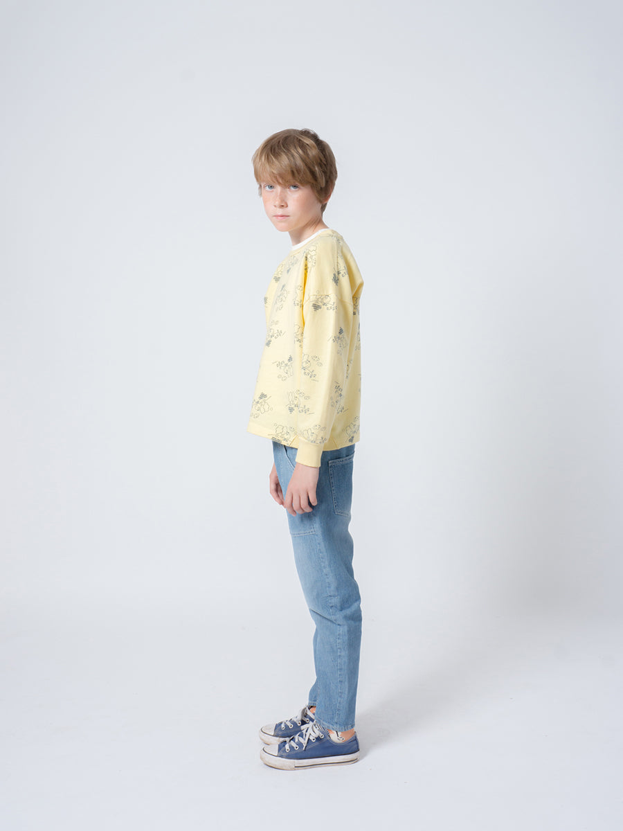 Bobo Choses Boy Tangerine Round Neck