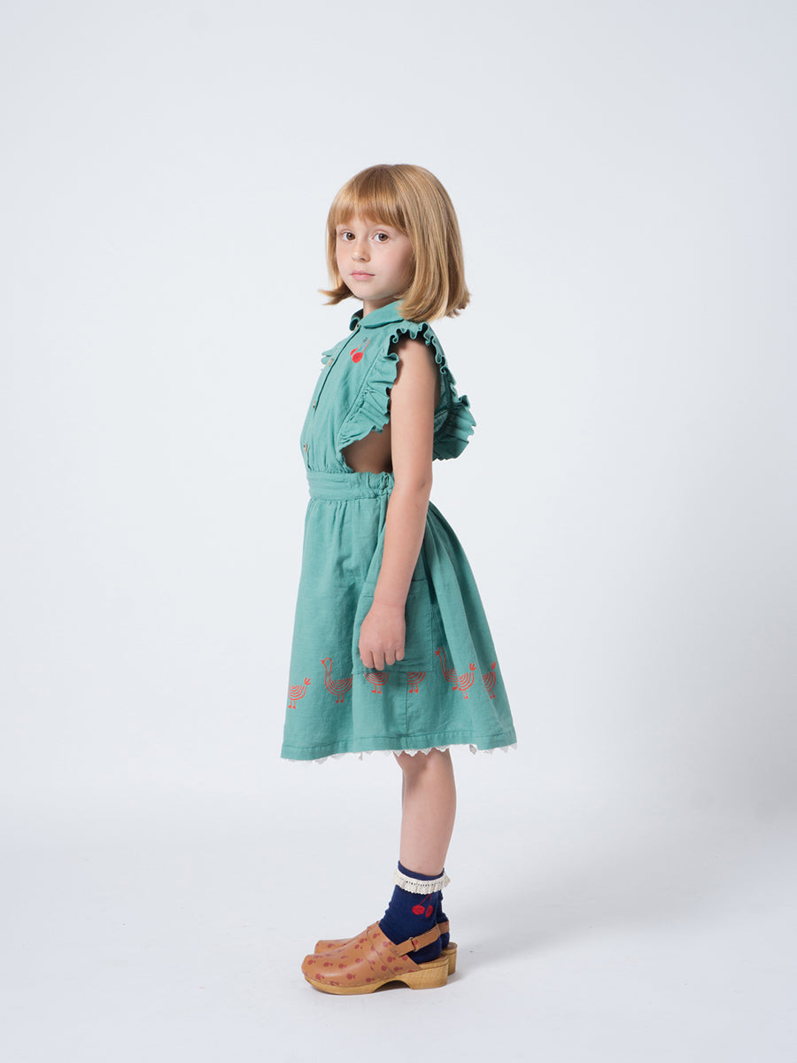 Bobo Choses Girl Geese Ruffles Dress