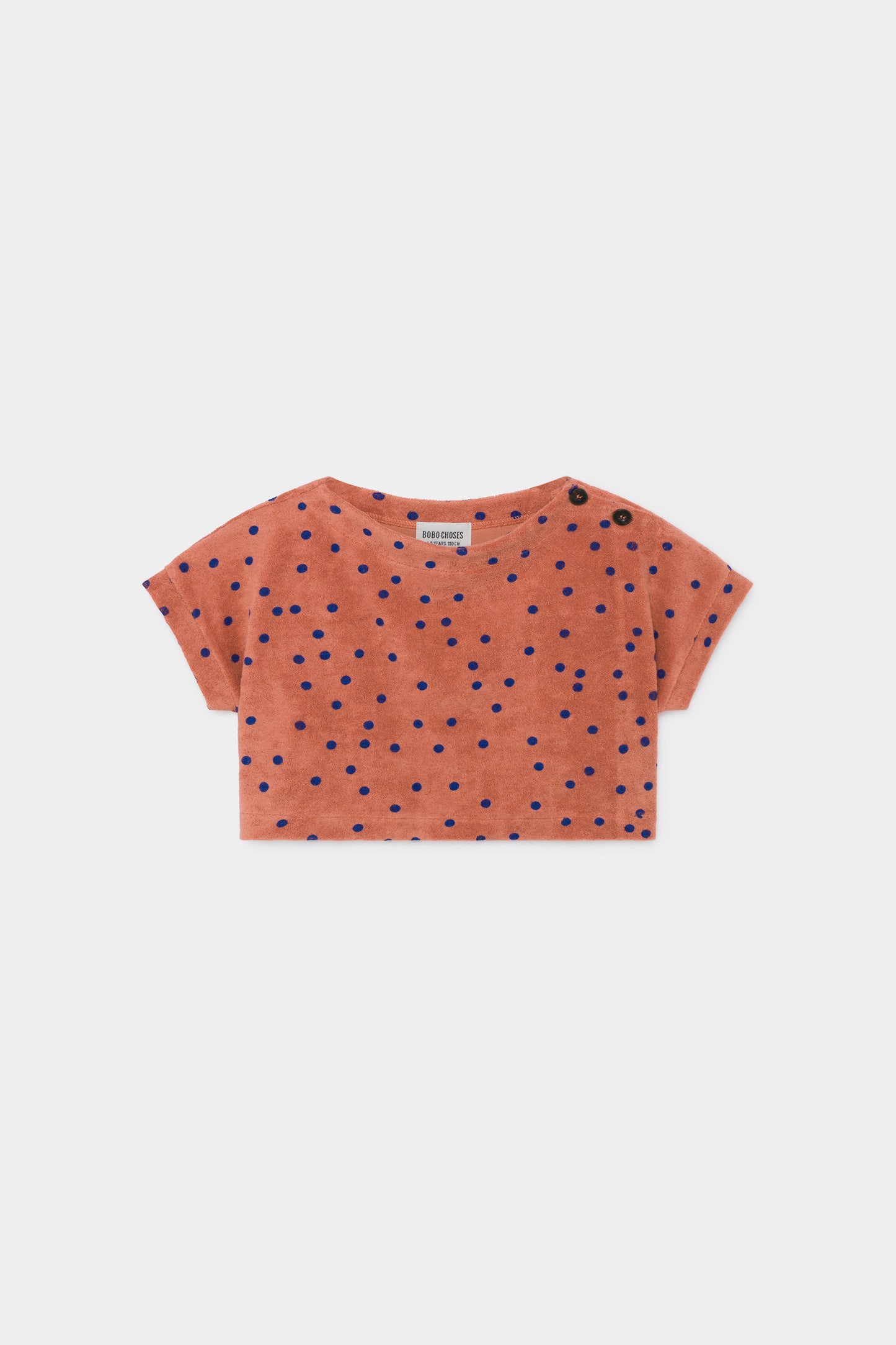 Spots Terry Towel Cropped Sweatshirt