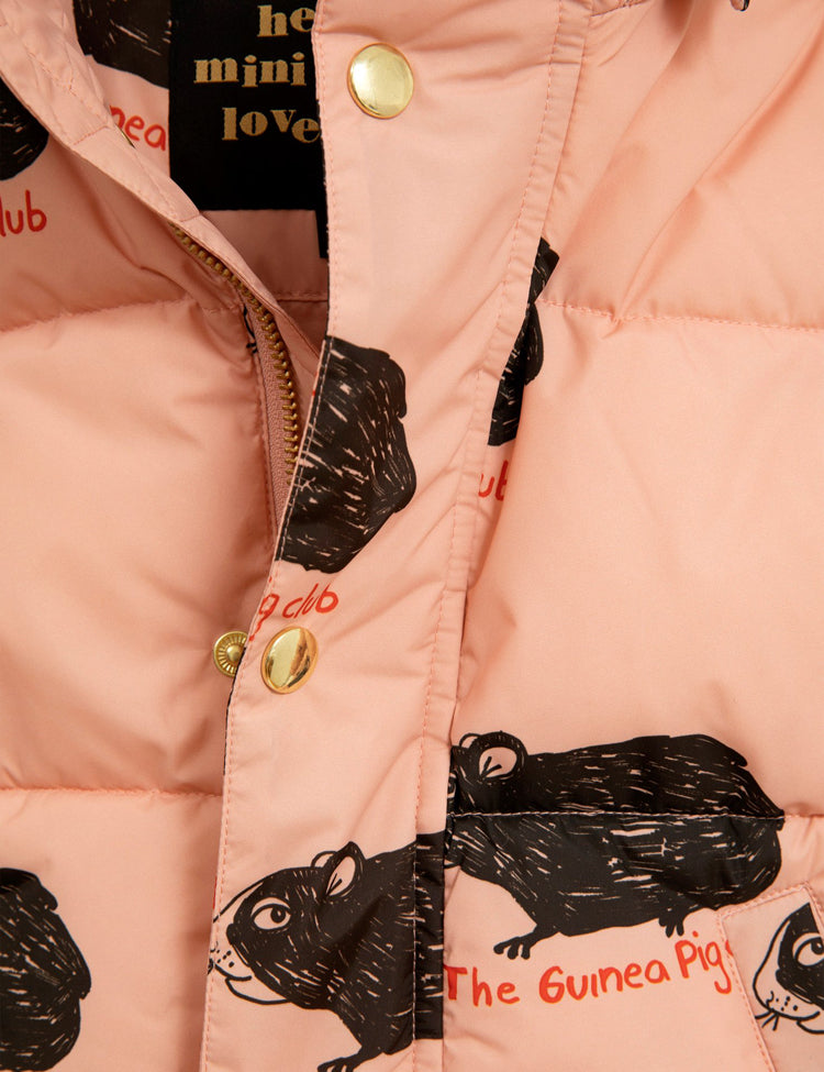 Guinea Pig Puffer Jacket Pink