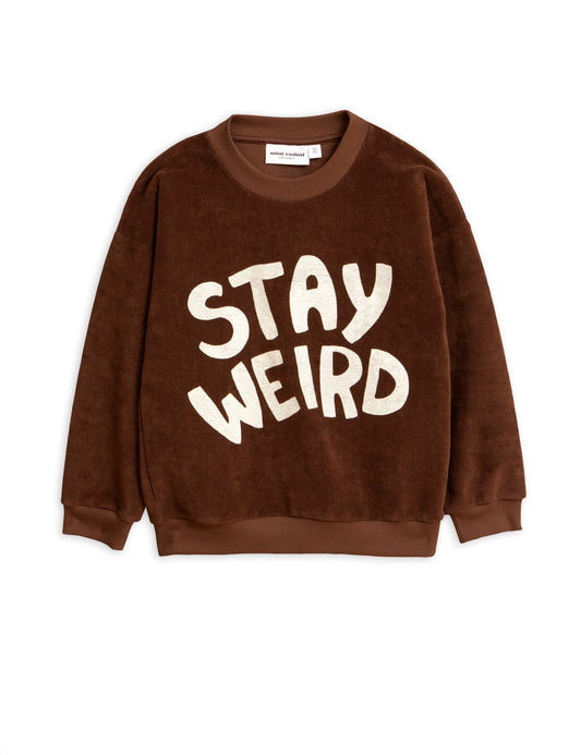 Stay Weird Sp Terry Sweatshirt Brown