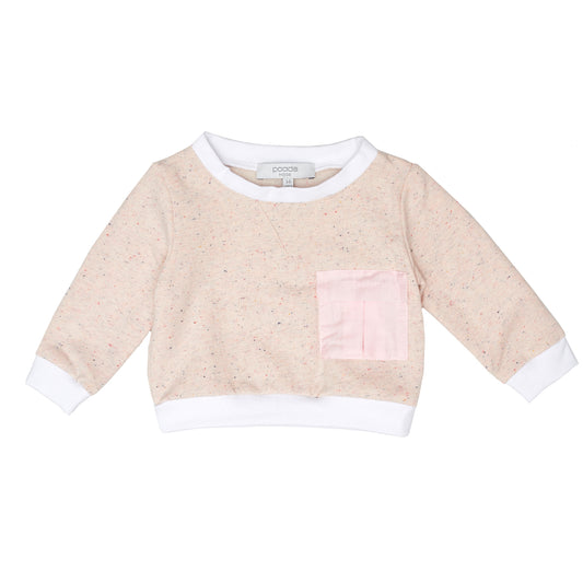 Cream Jersey Baby Girls Sweatshirt