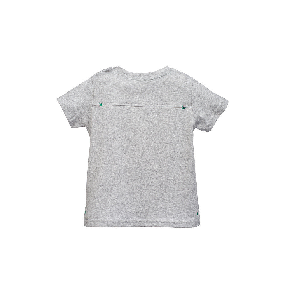 Boys Grey Cactus Printed T-Shirt