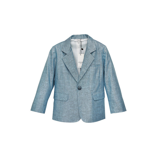 Blue Linen Boys Blazer