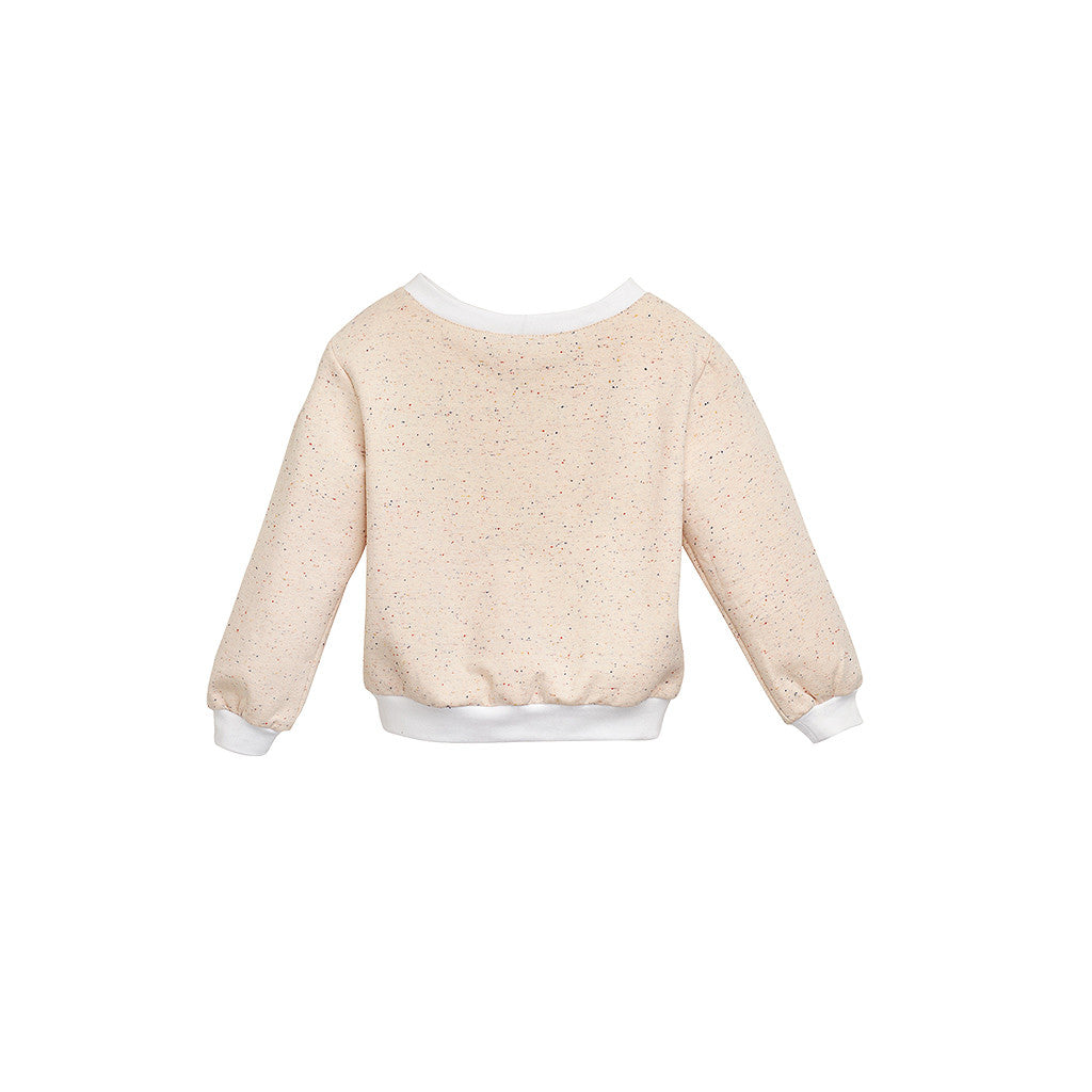 Cream Jersey Baby Girls Sweatshirt