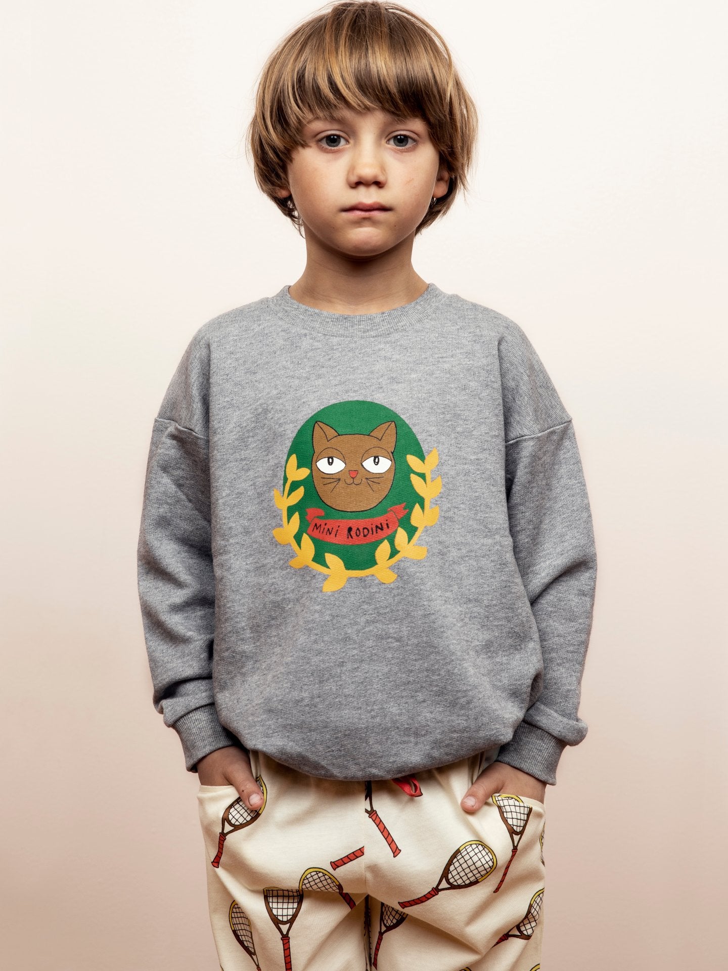 Cat Badge Sweatshirt
