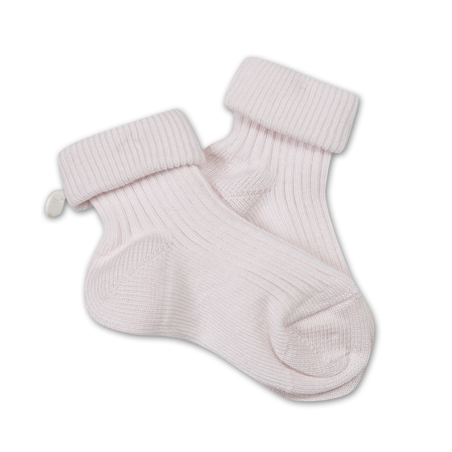 Baby Girls White Pink Socks