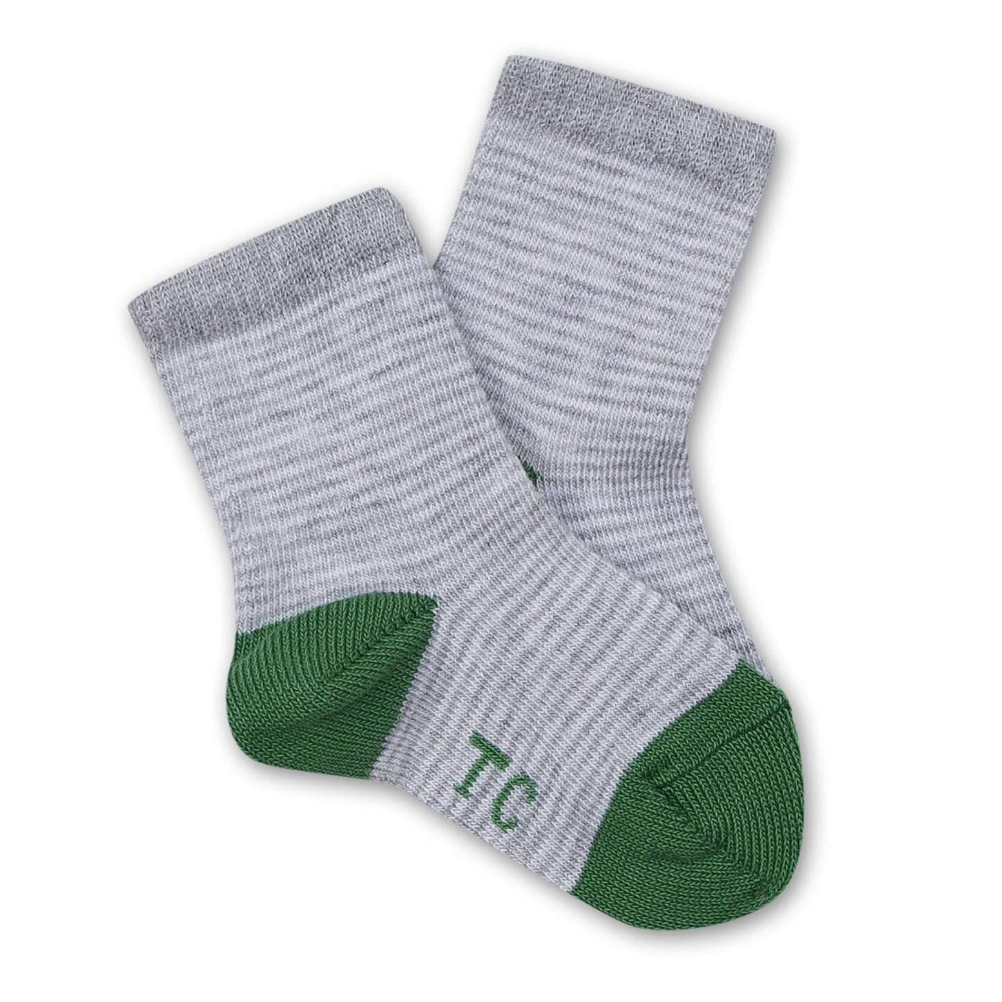 Boys Grey/Green Striped Socks