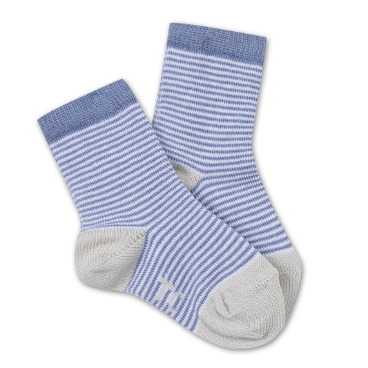 Boys Blue/Grey Striped Socks