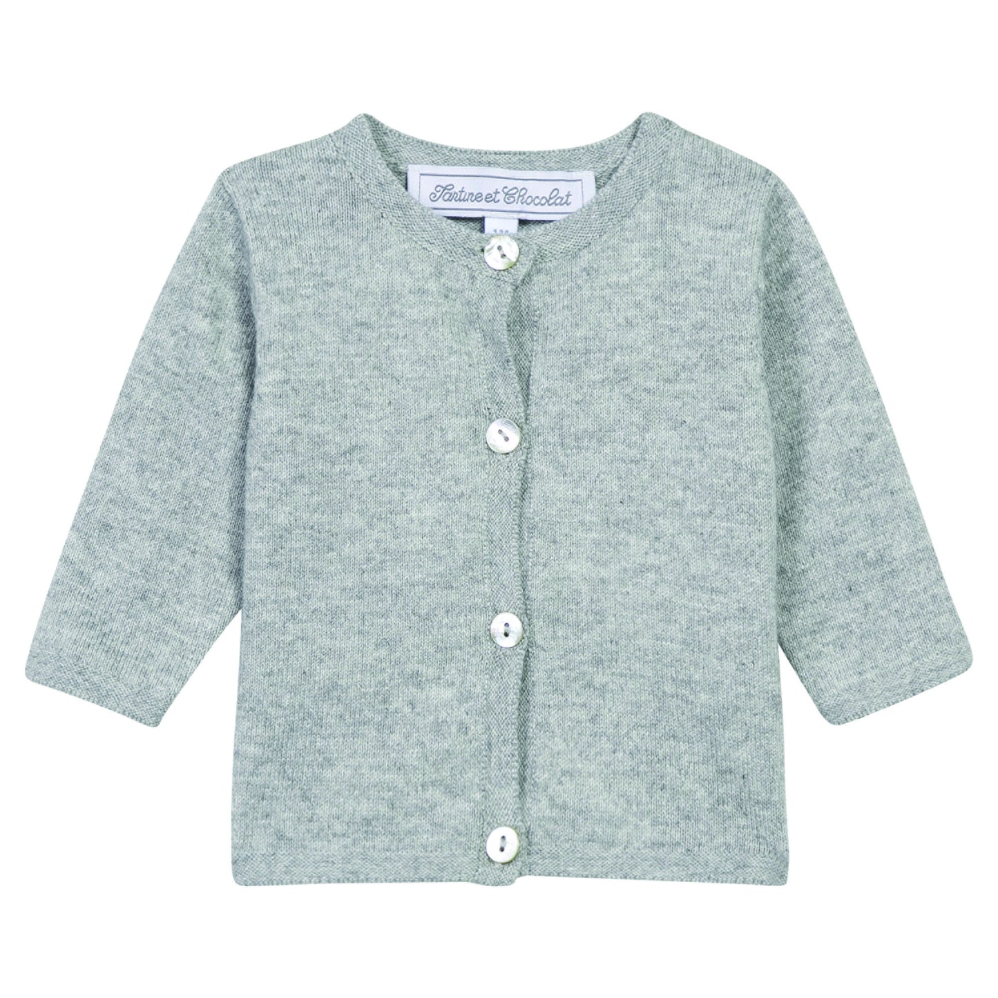 BABY UNISEX Light Grey CARDIGAN