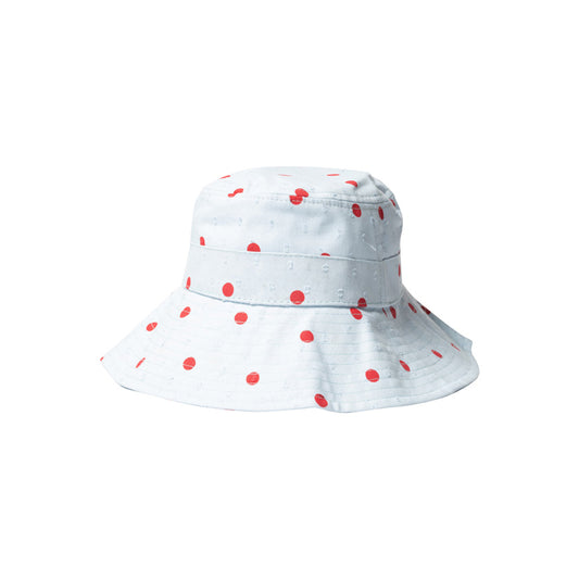 Wide Brim Hat Blue/Red