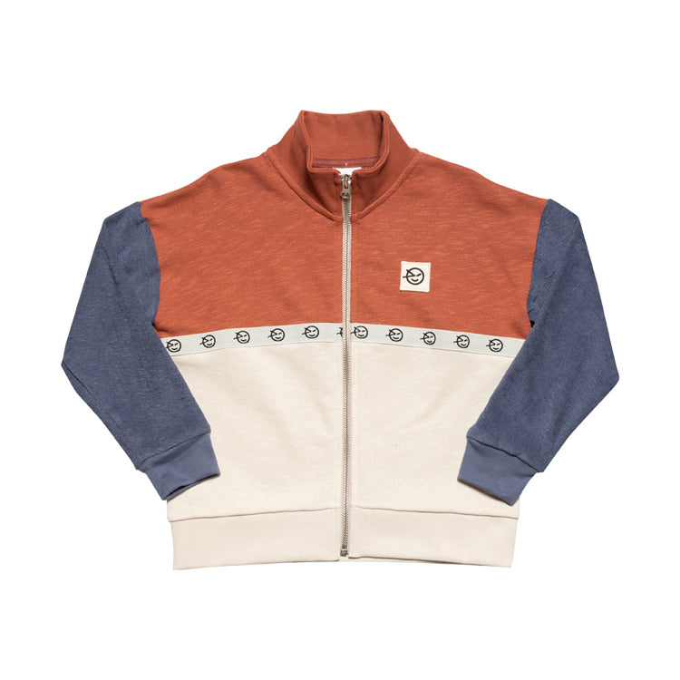 Modern Track Top Blue/Deep Coral/Ecru