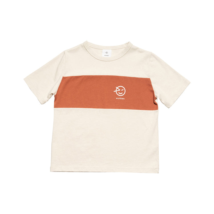 Wynken Cut Work Tee Ecru/Deep Coral