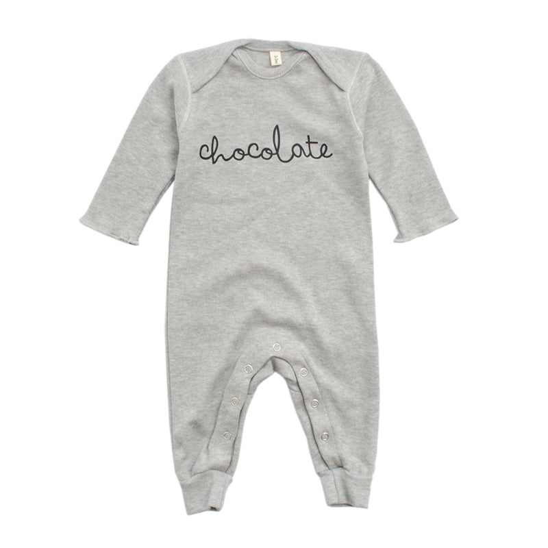 Grey Playsuit Chocolate